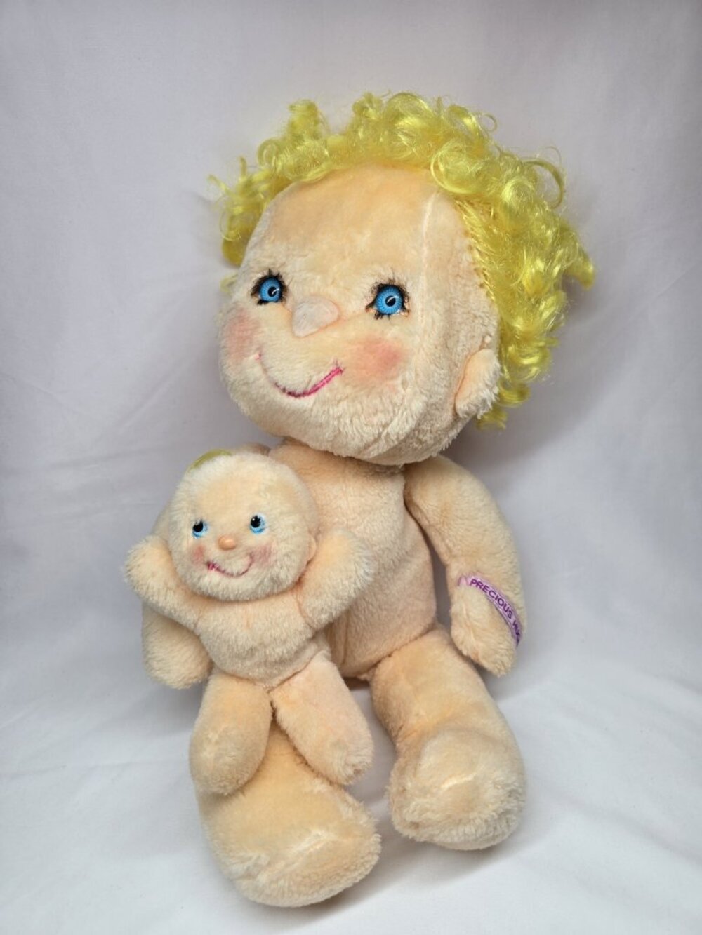 Vtg Hugga Bunch Plush Doll 16” Precious Hugs & Baby 1985 Hallmark Kenner